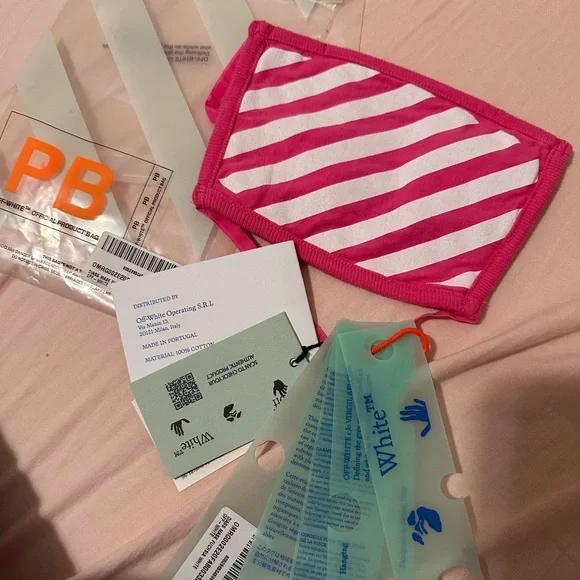 Off-White | Accessories | Authentic Offwhite Pink Mask | Poshmark